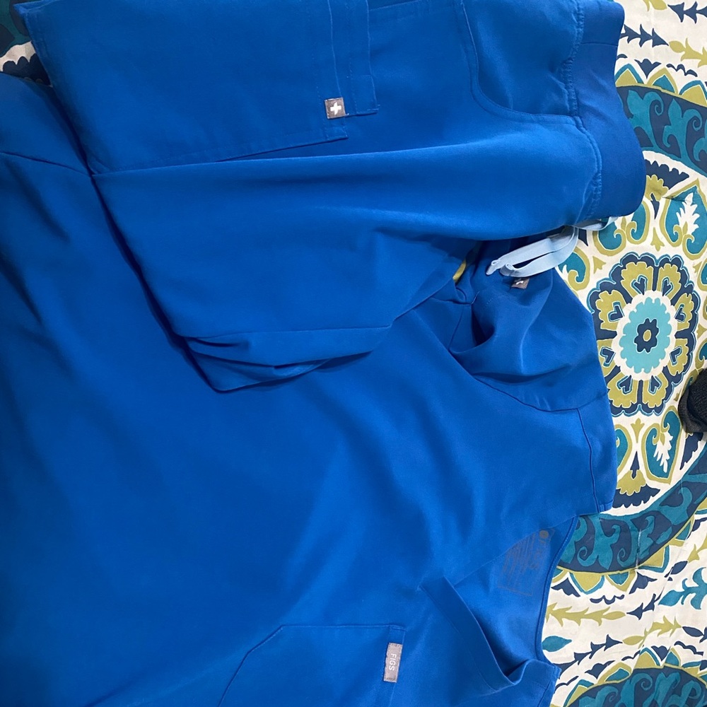 Royal blue fig scrubs